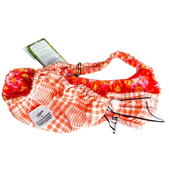 NWT VDM Swim Reversible Bikini in Gingham/Retro Daisy - Picture 8 of 16